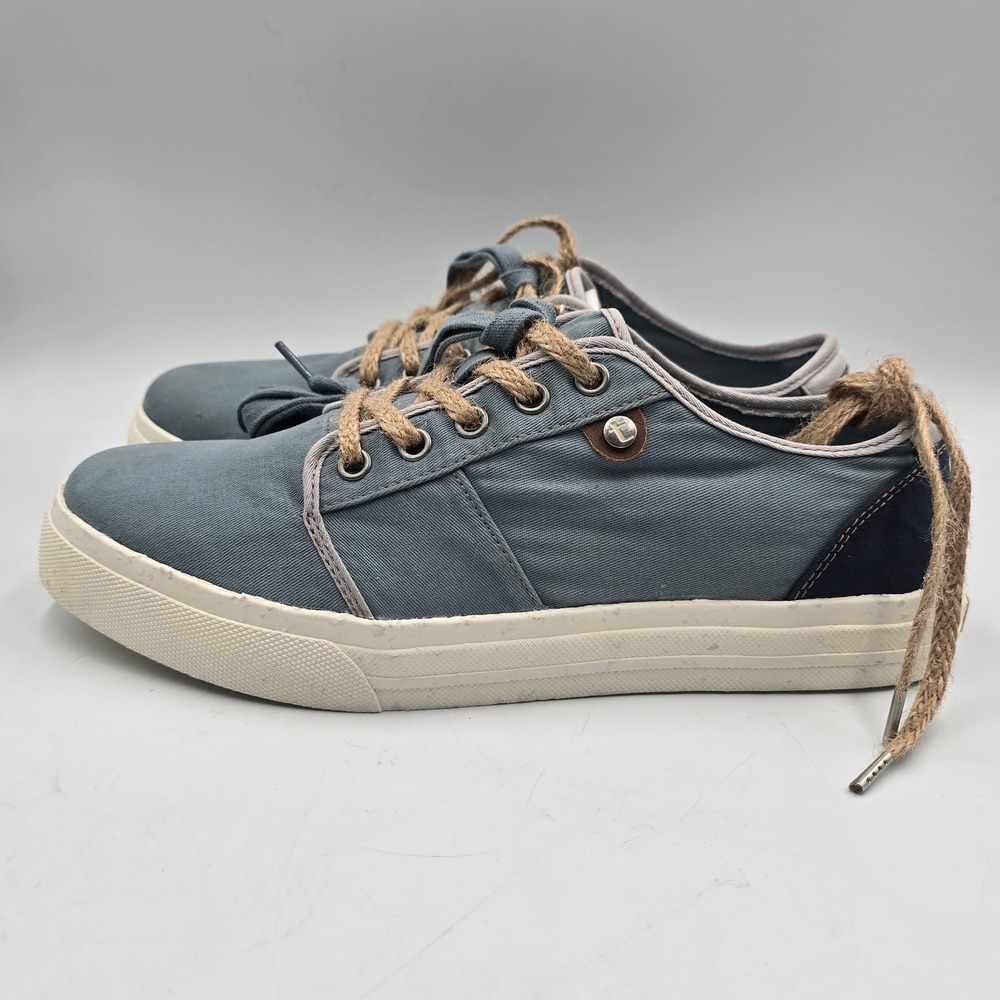 Taos Sneaker Women 9.5 Super Soul Blue Canvas Jute Lace IntelliFresh NWT Walking